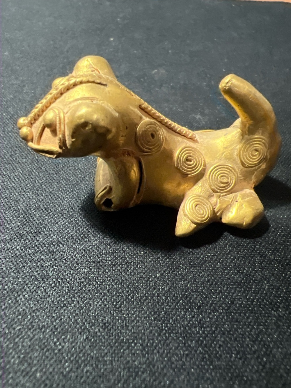 TUMBAGA Gold & Copper Alloy Zoomorphic Figurine/Pendant Columbian Art